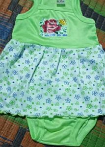 Girls Frock And Shorts Set -5 Pcs Pack