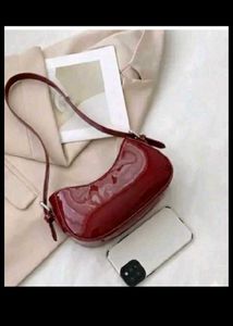 Chic Patent Leather Shoulder Bag