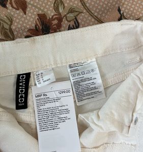 White Denim Shorts