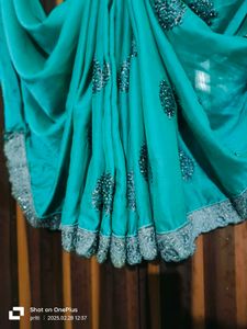 Women And Girls Sea Green Saree
