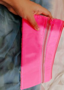 Set Of 2 New Embroidered Pouch Clutches