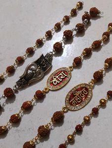 Designer Rudraksha &amp; Om Bracelet Set