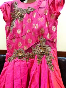 Beautiful Pink Embroidered Gown