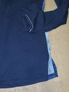 Blue Printed Pajama Top
