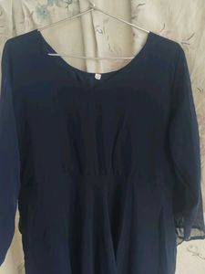 Navy Blue anarkali