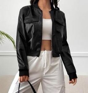 Chic Black Leather Jacket 🖤