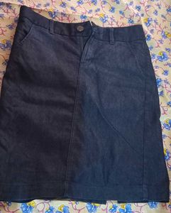 Dark Blue DENIM SKIRT