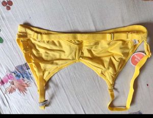 New unused Bright Yellow Cotton Bra