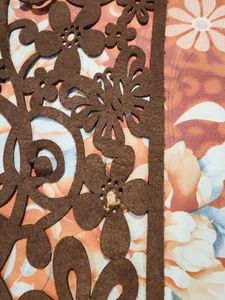 Decorative Brown Floral Table runner