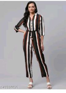 Stylish Striped Jumpsuit