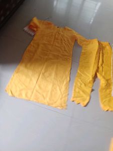 Elegant Yellow Kurta Set with Dupatta