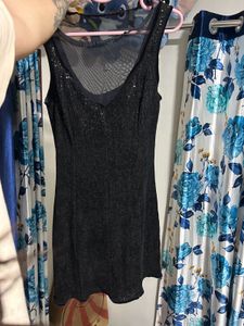 Sparkling Black Mini Dress