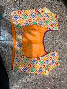 Embroidered Mirror Work Blouse