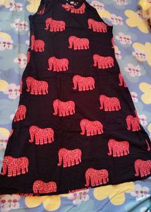 Cute Elephant Print kurta set