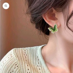 Enchanting Green Butterfly Earrings
