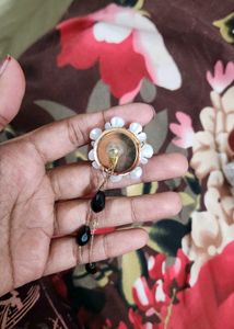 Floral Beaded Drop Earrings