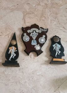Vintage Sports Trophies (Set of 3)