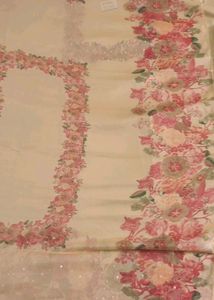 Elegant Floral Dress Material Rayon Fabric with Ch