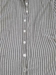 Striped Button-Up Shirt
