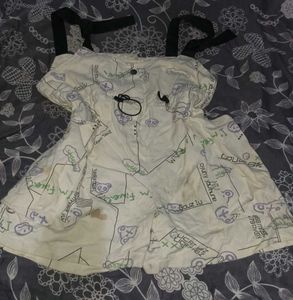 Cute Graphic Print Mini Dress
