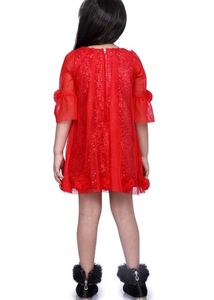 peppermint red sequince dress