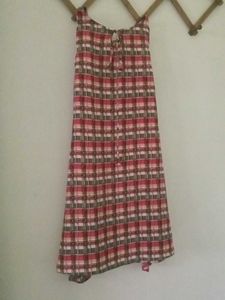 Vintage Plaid Maxi Dress