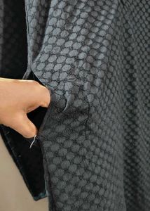 Black Texture Kurta