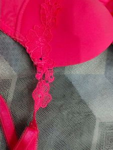 Bright Pink Padded Bra
