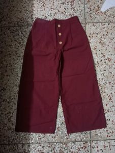 Maroon Palazzo Pants