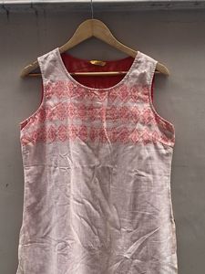 Elegant Pink &amp; White Kurta