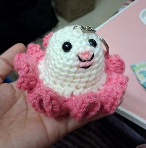 Beanie , Keychain And Tulip Combo