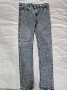 Men's Grey Washed Jeans