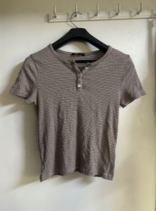 Striped Short Sleeve Top