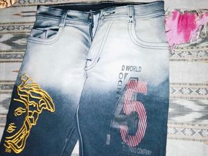 Stylish Light Wash Denim Jeans
