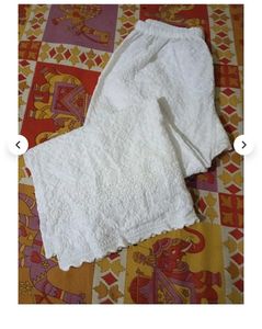 Elegant White Embroidered Palazzos, never worn it