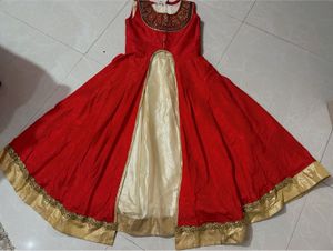 Elegant Red gown 2 in one