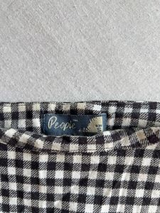 People - Trendy Gingham "Whatever" Top