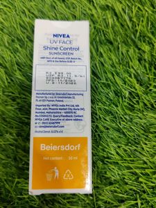 Nivea Shine Control Sunscreen