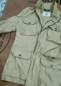 Men's Beige Utility Jacket