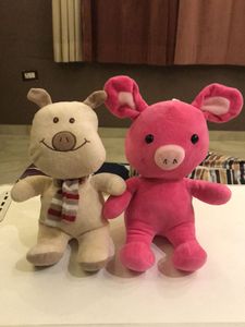 Cute Plush Pig & Dog Set