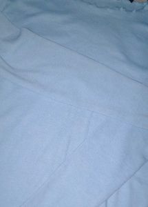 Baby Blue Ribbed Long Sleeve Top