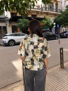 Abstract Print Short Sleeve Shirt