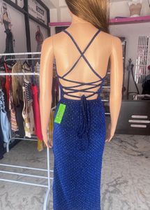 Blue Backless One Piece