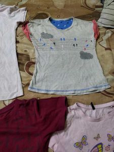 Combo Of 6 T-shirt For Small Size Or 10 To 12 Girl