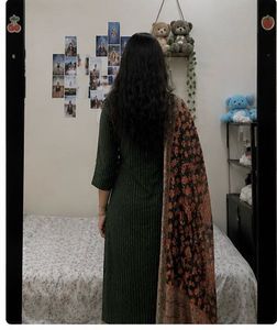 Elegant Dark Green Kurta Set