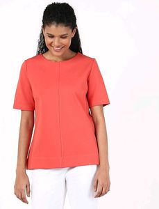 M&S Coral Short Sleeve Crew Neck Top LR-81