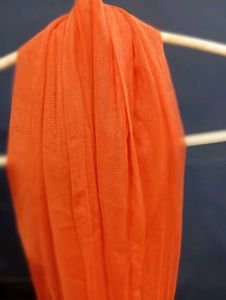 Elegant Orange Ethnic Gown