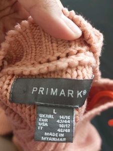 Pink Knit Cropped Sweater Jumper