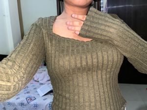 Ribbed Long Sleeve Top