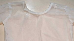 Elegant White Dress, with add on inner sleeve